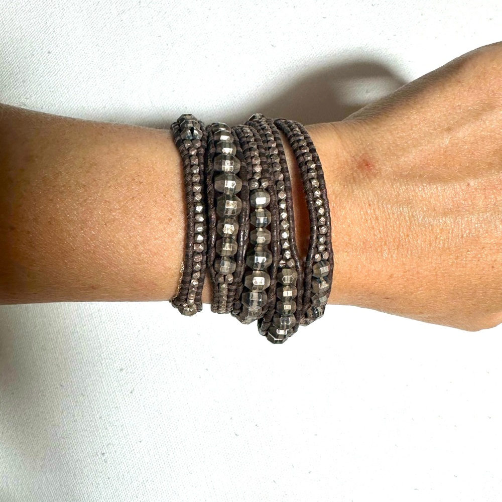 Chan Luu Wrap Bracelet. Sterling with gemstones. Incredible